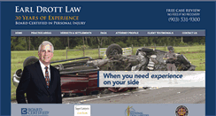 Desktop Screenshot of earldrottlaw.com